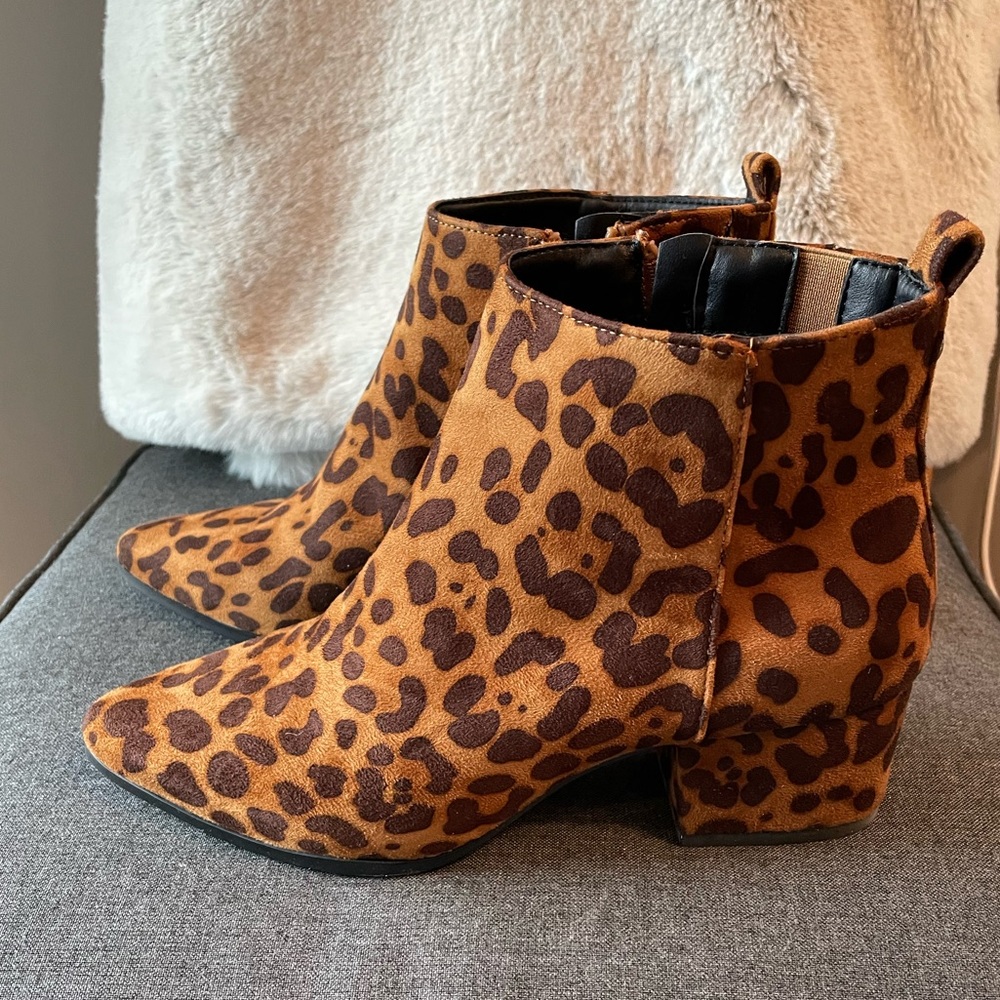 Target leopard boots